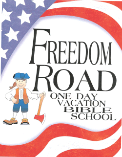 FREEDOM ROAD...ONE NATION UNDER GOD